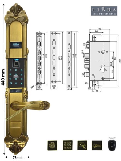 Chi tiết khóa tân cổ điển FC408AD