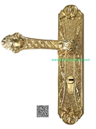 Khóa Cửa Phòng Đồng Mạ Vàng 18K K51:Khóa đồng cửa phòng, Nhập khẩu từ Tây Ban Nha, tạo được đường nét sắc sảo trên từng chi tiết.