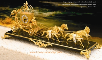 Đồng Hồ Cổ Mạ Vàng 24K - CL32: Đồng hồ cổ mạ vàng 24K Tây Ban Nha