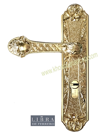 Khóa Cửa Gỗ Bằng Đồng: Khóa cửa gỗ bằng đồng mạ vàng 18K, khóa đồng đúc 100%, khóa phù hợp cửa gỗ, hàng chính hãng nhập khẩu từ Tây Ban Nha thương hiệu Libra.