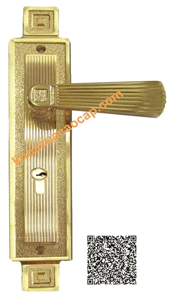 Khóa Đồng Cửa Phòng Mạ Vàng 18K - K38: Khóa đồng đúc mạ vàng 18K, kích thước nhỏ nhắn tiết kiệm, xinh xắn, kiểu sọc giản đơn, thường dùng cho cửa phòng, hoặc cửa toilet.
